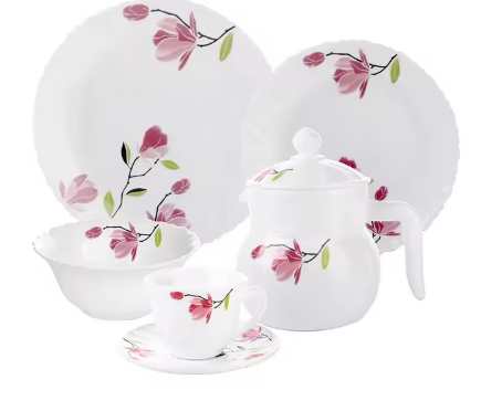 Wholesale 12pcs Opal Glass Dinner Set best